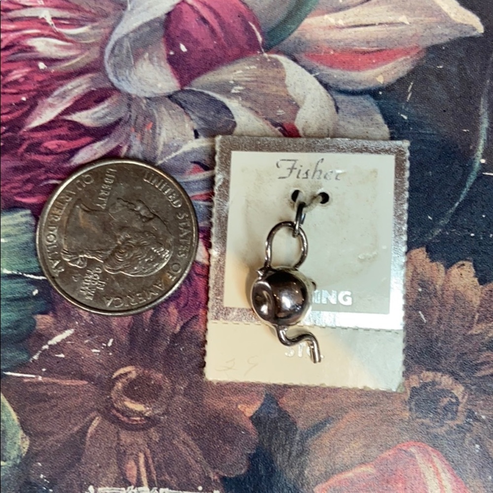 Fisher Silver Tea Kettle Charm NWT
